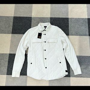 BRAND NEW! Good Man quilted white jacket.